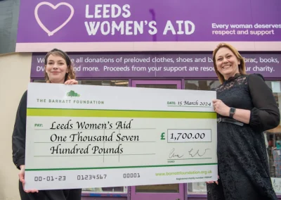 Barratt Homes Cheque